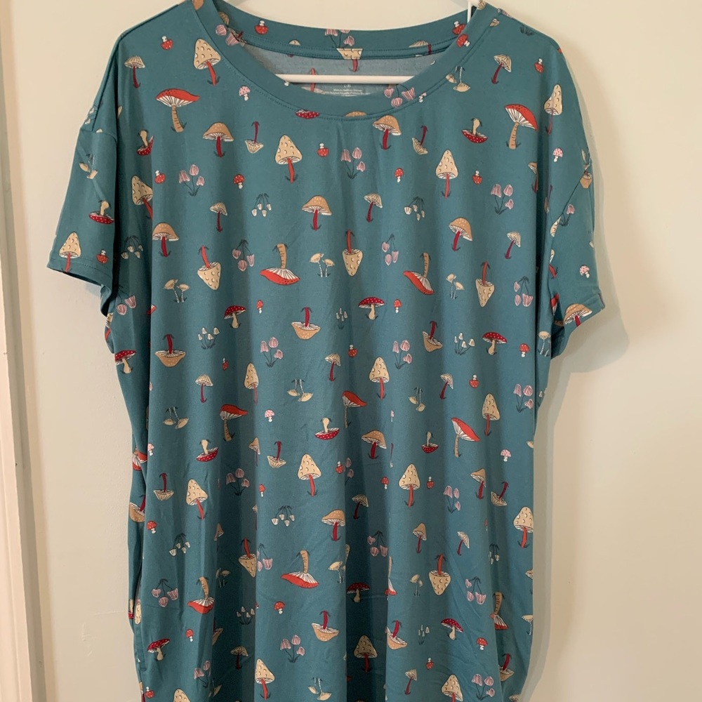 Women’s Joyspun Mushroom Printed Sleep Shirt